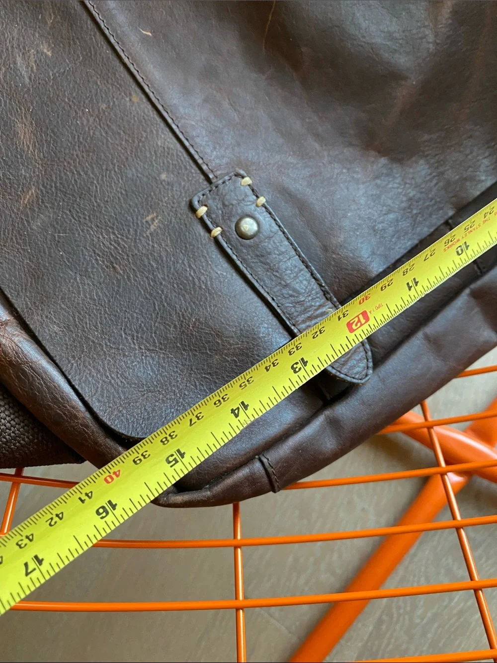 Buffalo Jackson WALKER brown soft Leather Messenger Bag EXCELLENT CONDITION